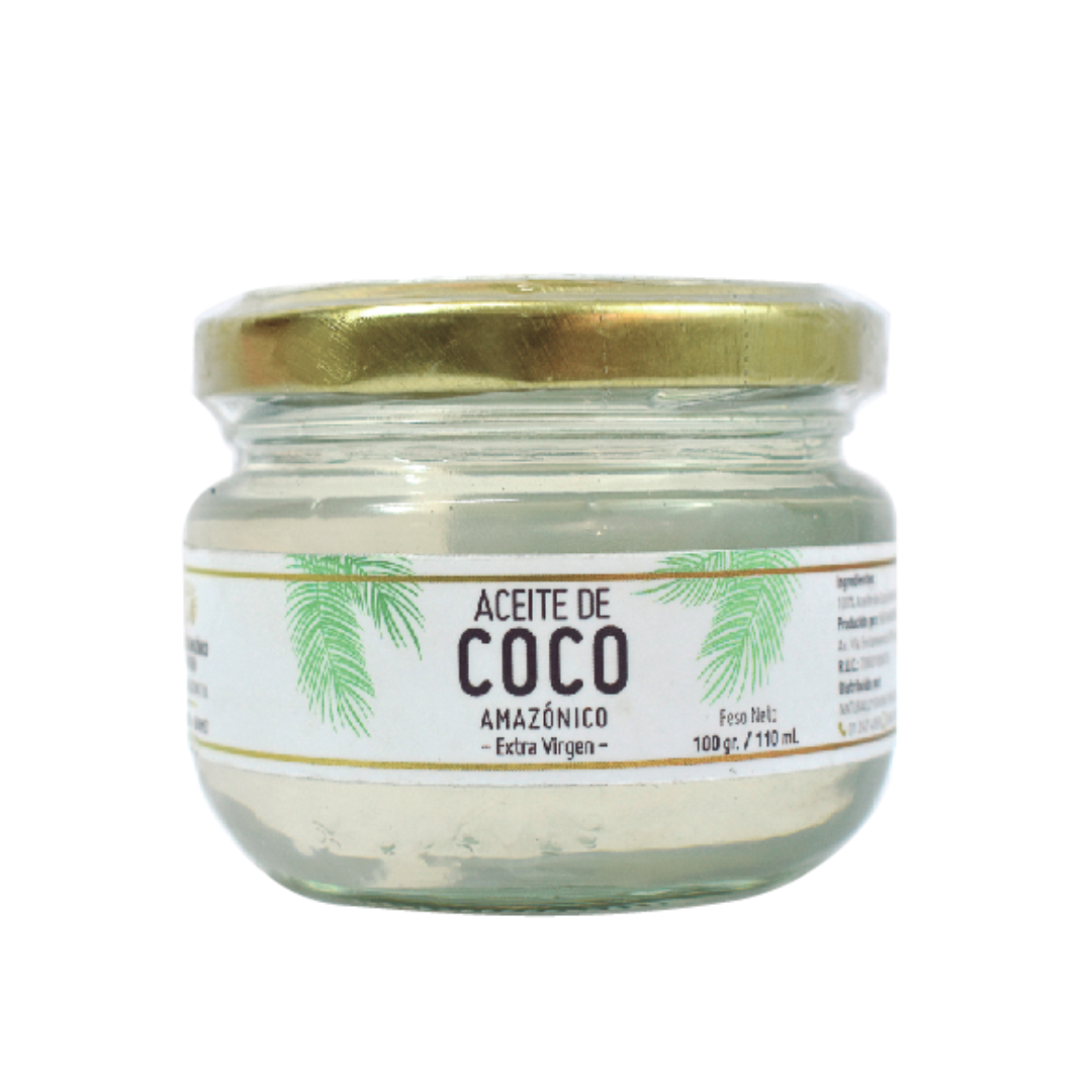 Aceite de coco amazónico extra virgen Naturally Divine, 120 ml