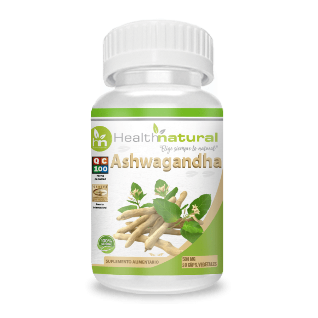 Ashwgandha 90 cápsulas Health Natural, 500 mg