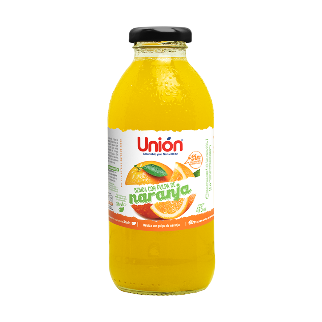 [SOLO RETIRO EN TIENDA] - Bebida con pulpa de naranja Unión, 475 ml