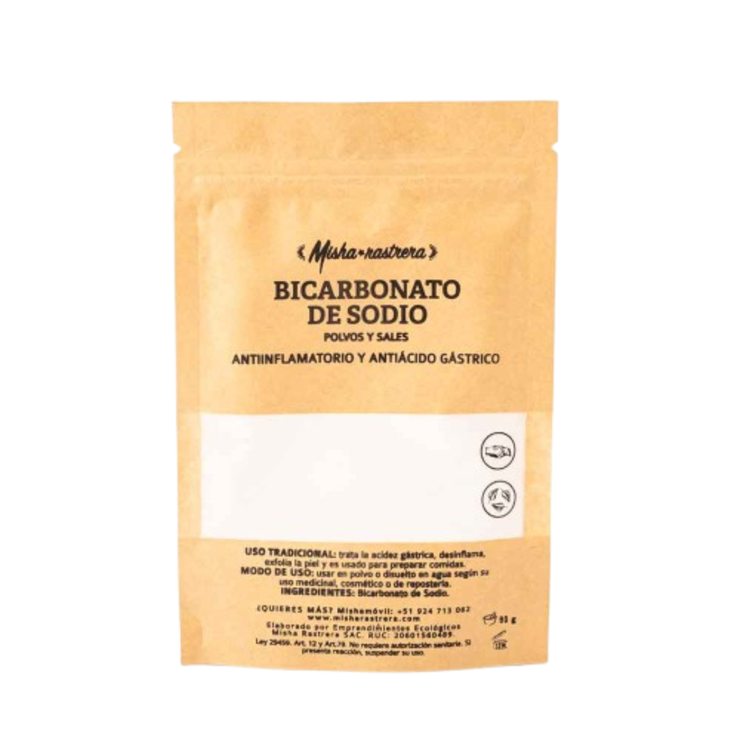 Bicarbonato de sodio Misha Rastrera, 90 gr