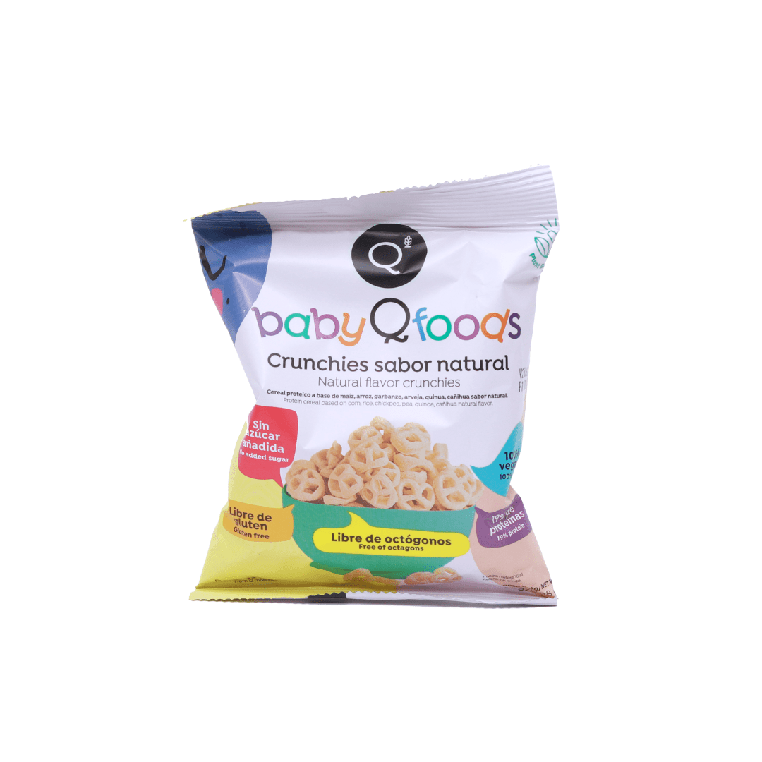 Baby crunchies sabor natural QFoods, 25 gr