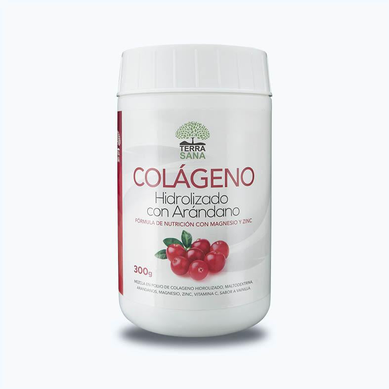 Colágeno hidrolizado con arándanos Terra Sana, 300 gr