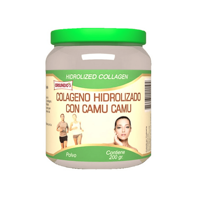 Colágeno hidrolizado con camu camu en polvo Oriundo's, 200 gr