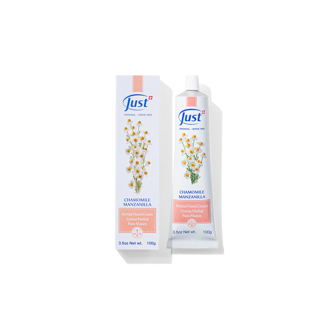 Crema herbal para manos de manzanilla Just, 25 gr