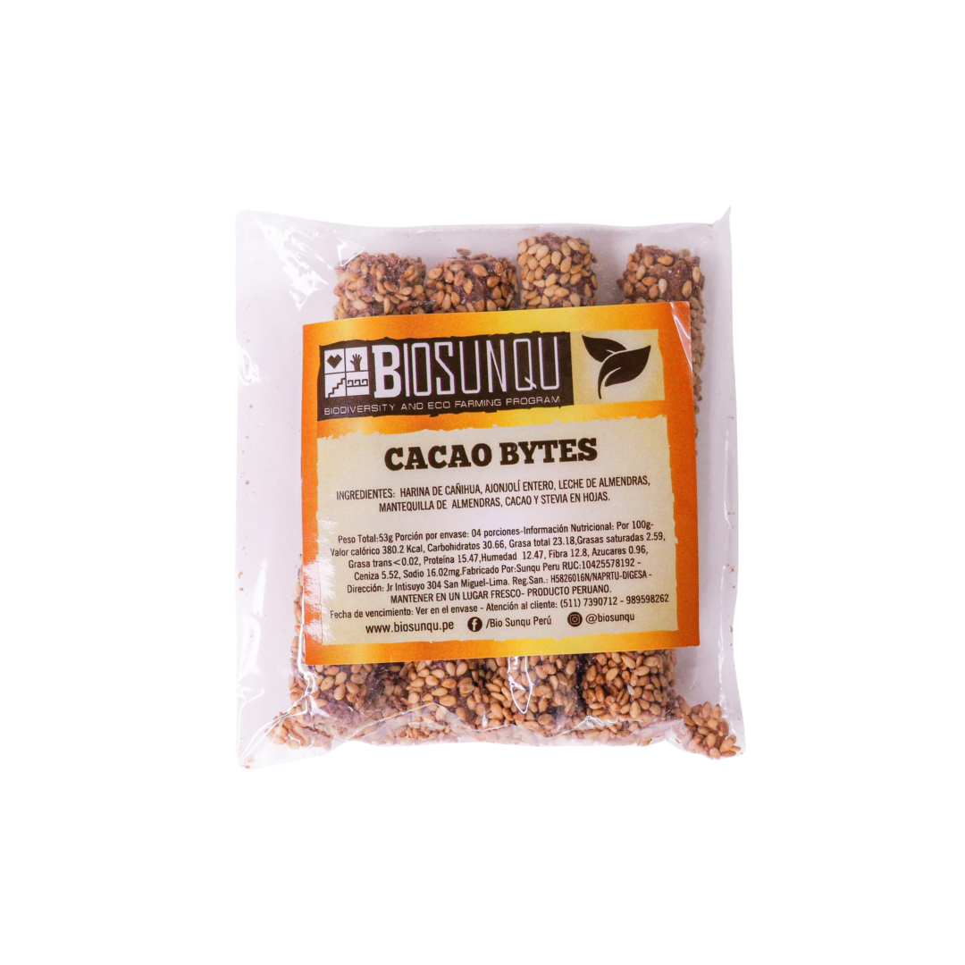 Cacao bites Biosunqu, 53 gr