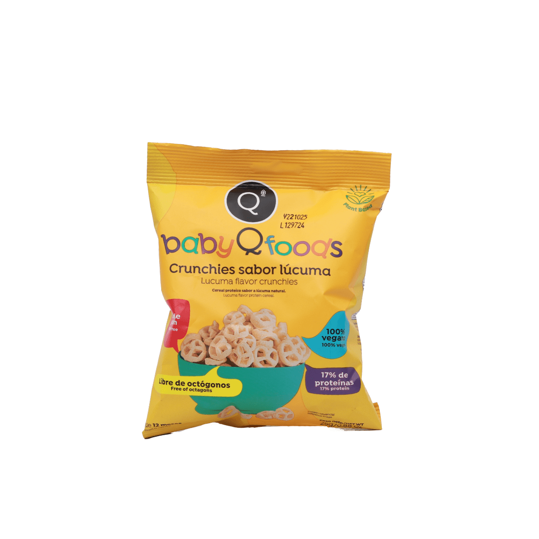 Baby crunchies sabor lúcuma QFoods, 25 gr