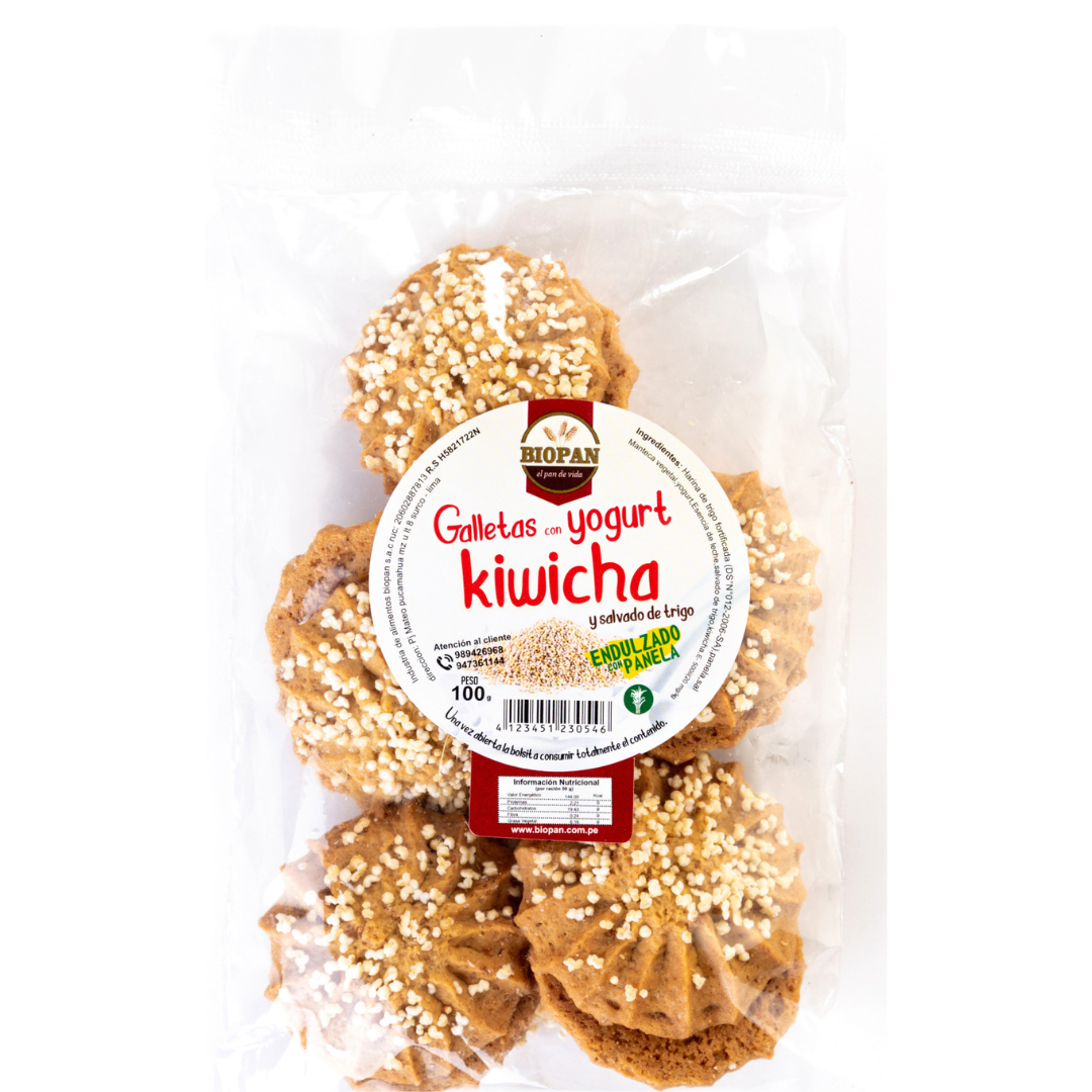 Galletas con yogurt y kiwicha Biopan, 100 ge