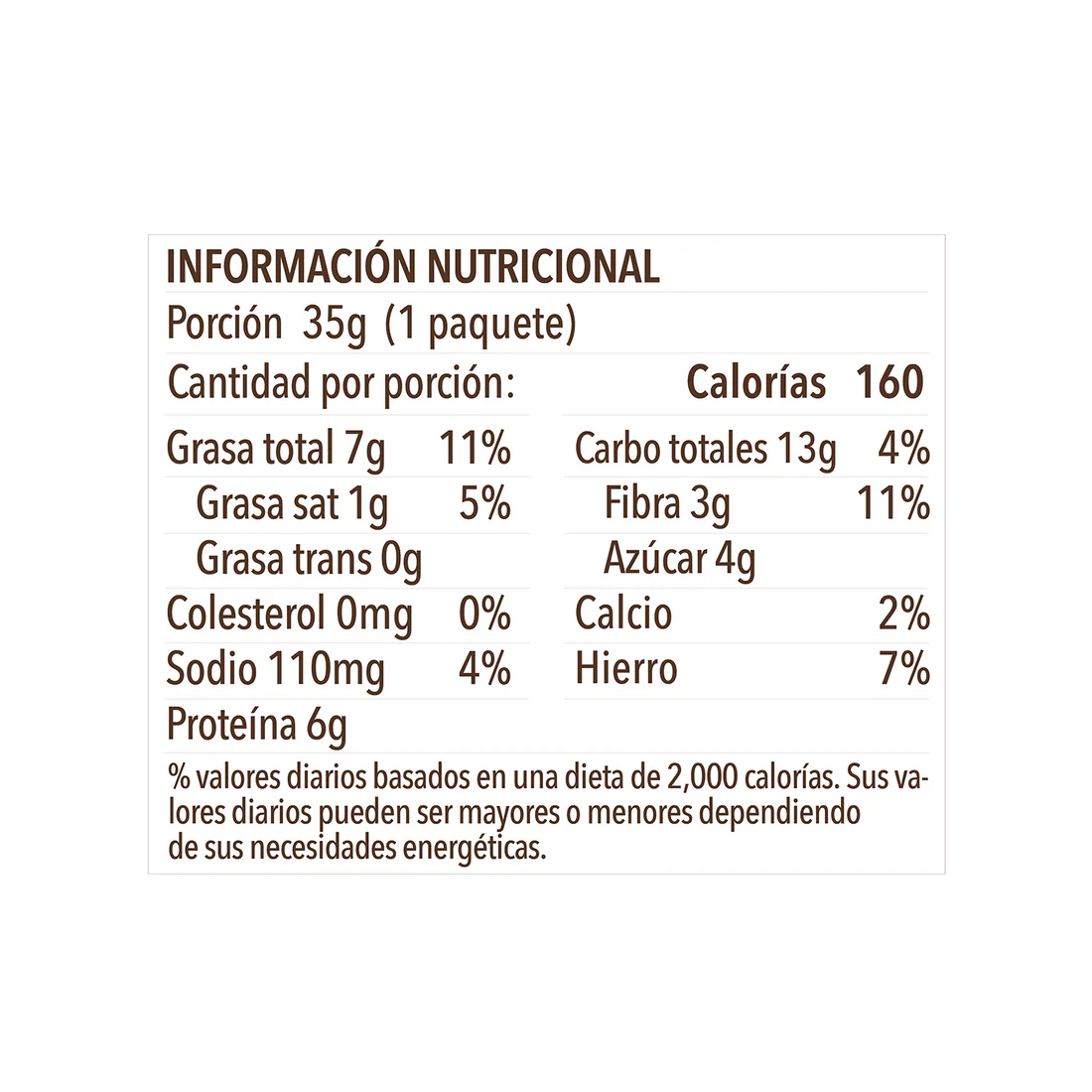 Galletas de avena y vainilla rellenas de maní La Purita, 35 gr