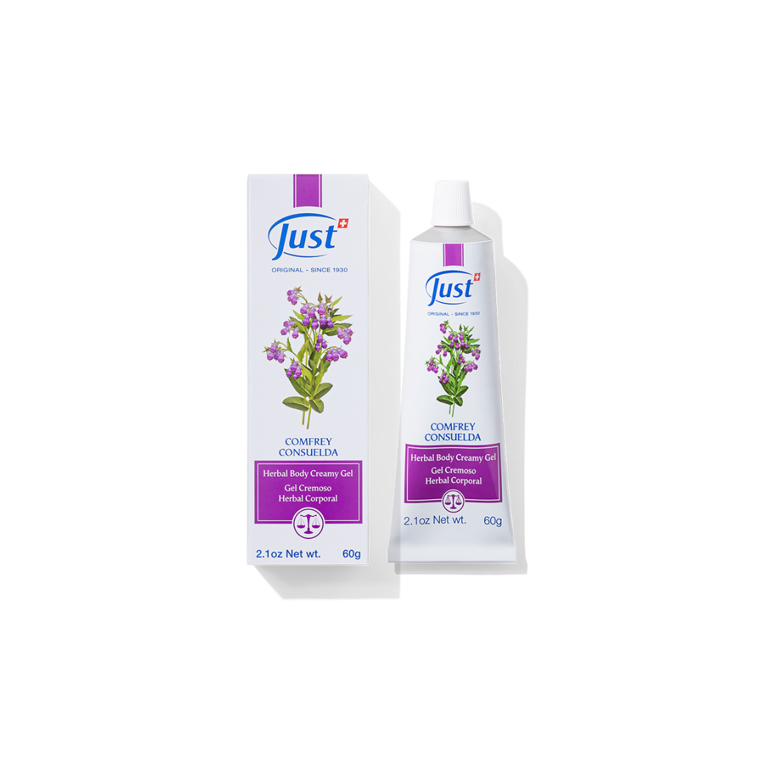 Gel cremoso herbal corporal de consuelda Just, 60 gr