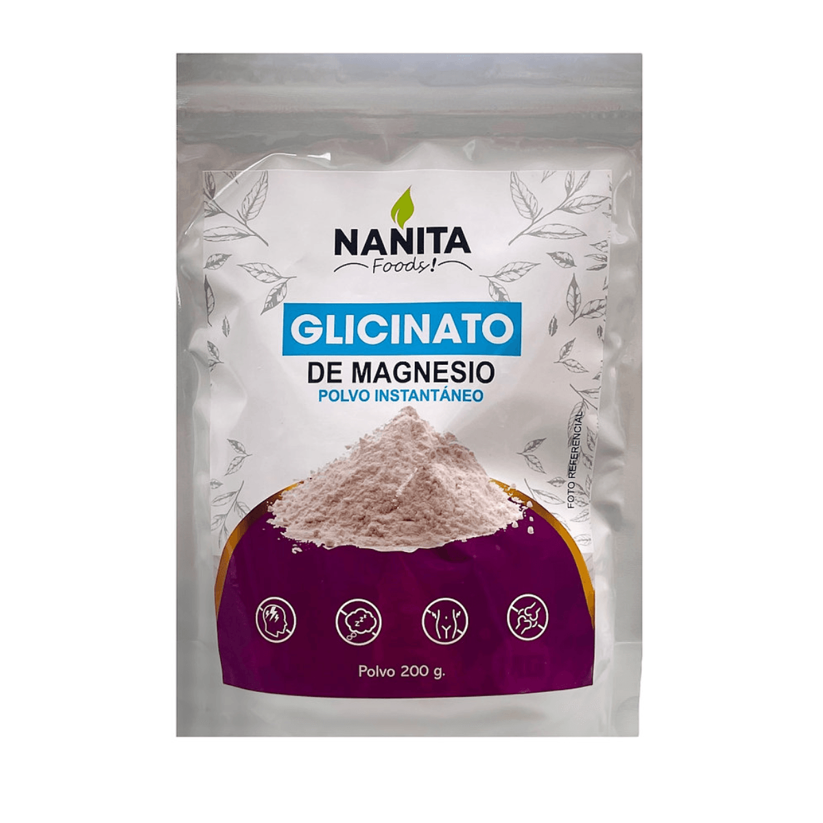Glicinato de magnesio doypack Nanita, 200 gr