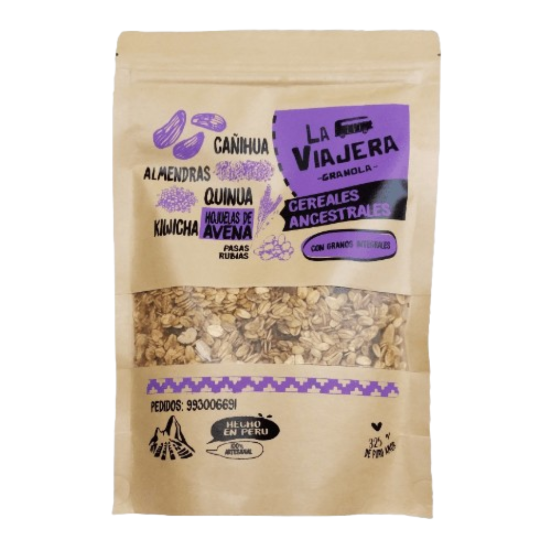 Granola cereales ancestrales La Viajera, 325 gr