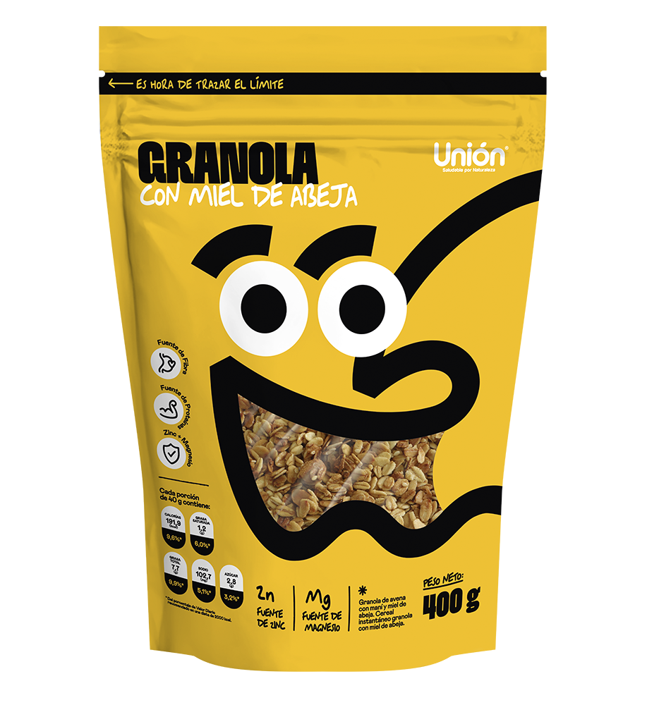 Granola con miel de abeja Unión, 400 gr