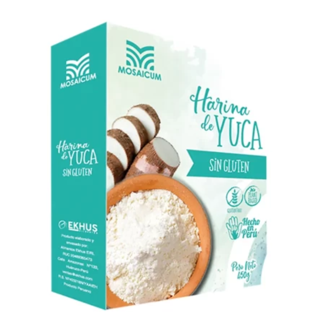 Harina de yuca sin gluten Mosaicum, 450 gr