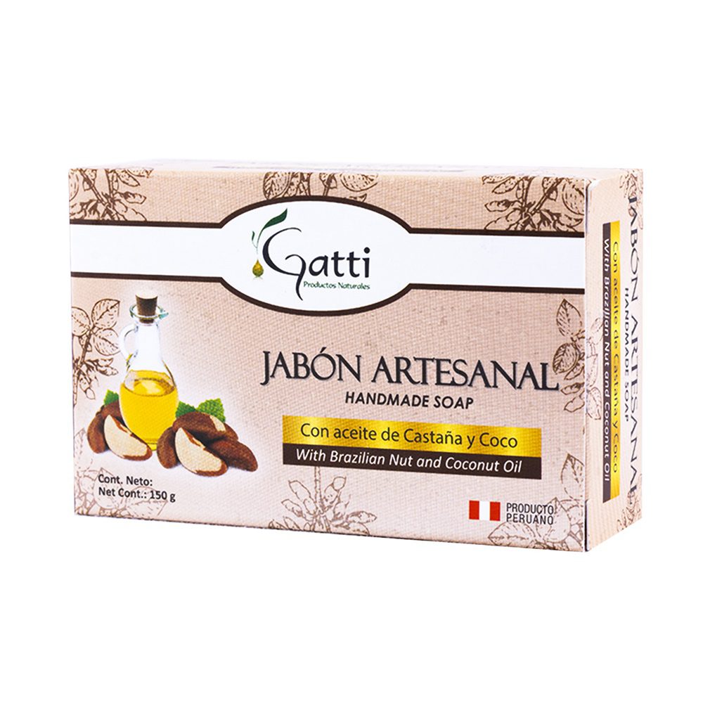 Jabón artesanal de concha de nácar Gatti, 150 gr