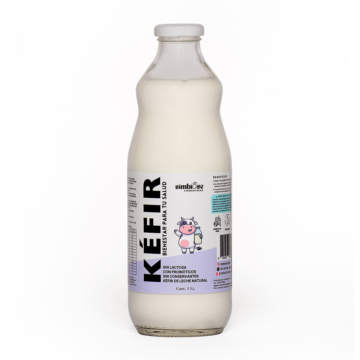 [SOLO RETIRO EN TIENDA] - Kéfir de leche natural simbiose, 1 lt