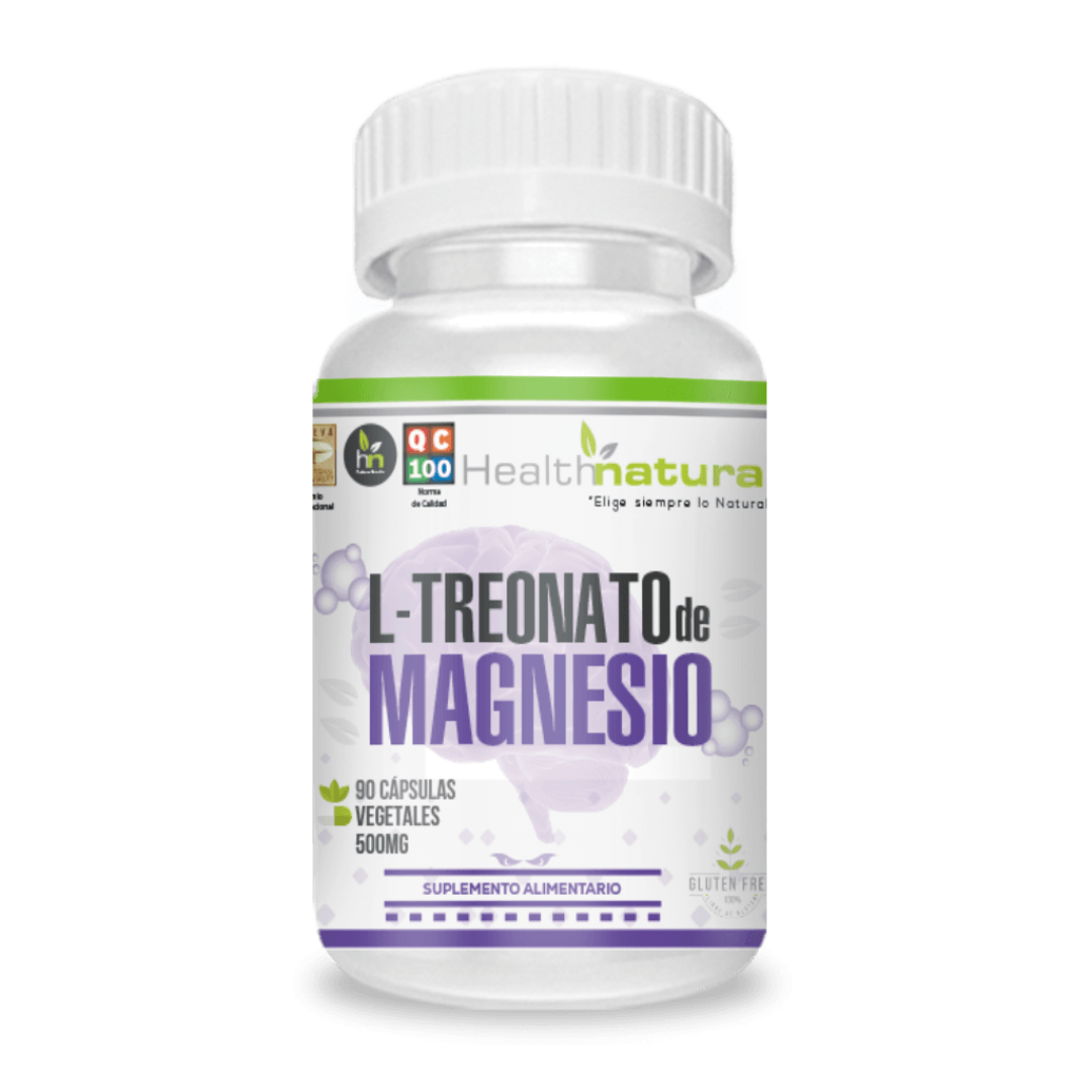 L-Treonato de magnesio 90 cápsulas Health Natural, 500 mg