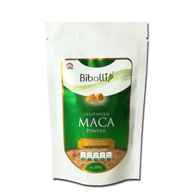 Maca amarilla gelatinizada, Bibolli