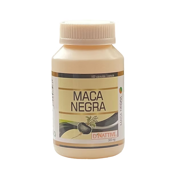 Maca negra 100 cápsulas D'Nattive, 500 mg