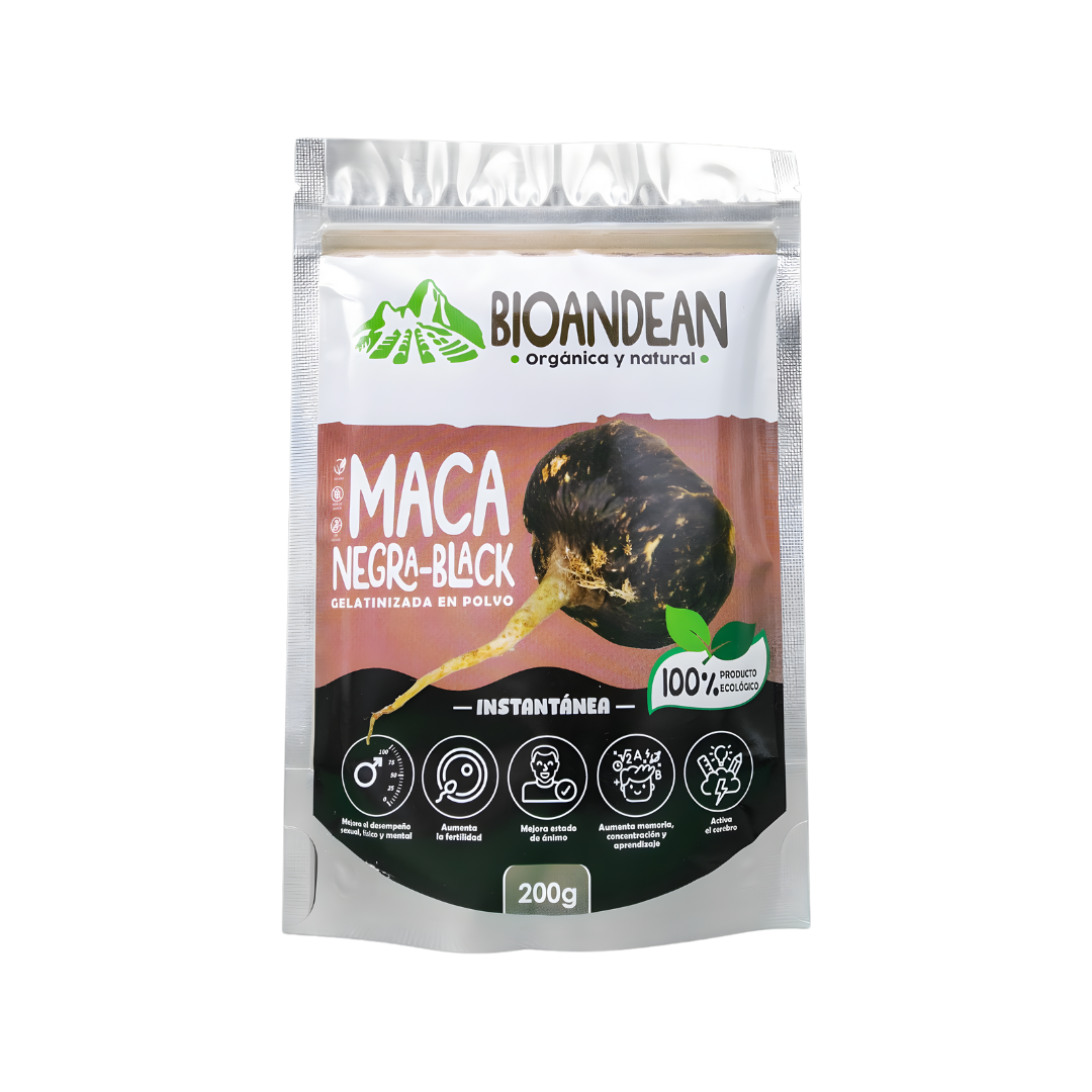Maca negra gelatinizada Bioandean, 200 gr