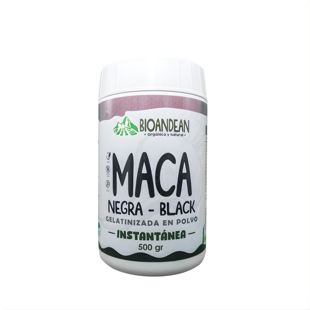 Maca negra gelatinizada Bioandean, 500 gr