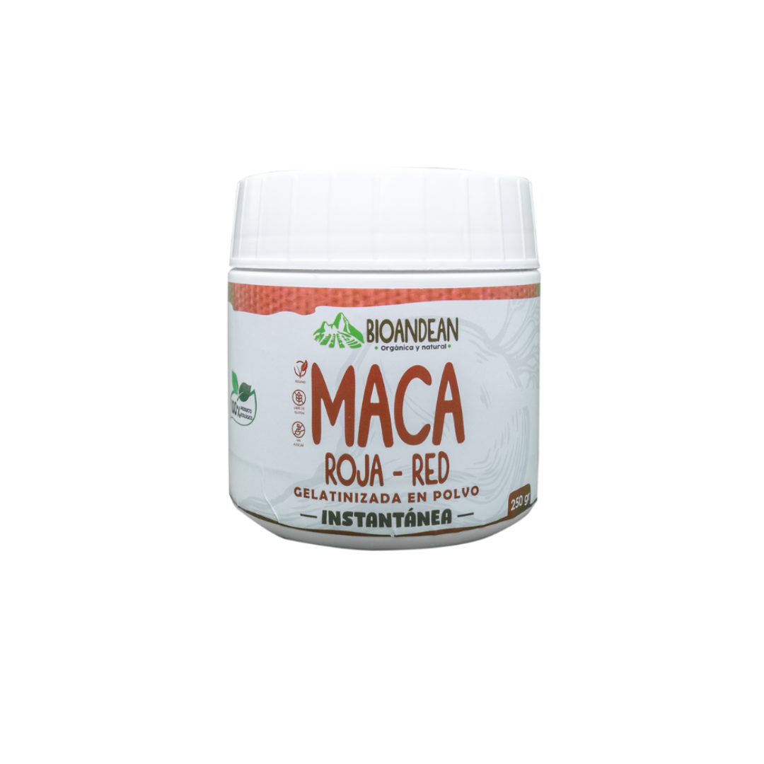Maca roja gelatinizada Bioandean, 250 gr