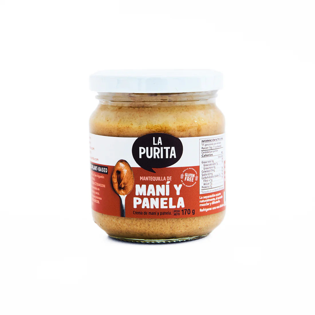Mantequilla de maní con panela, La Purita