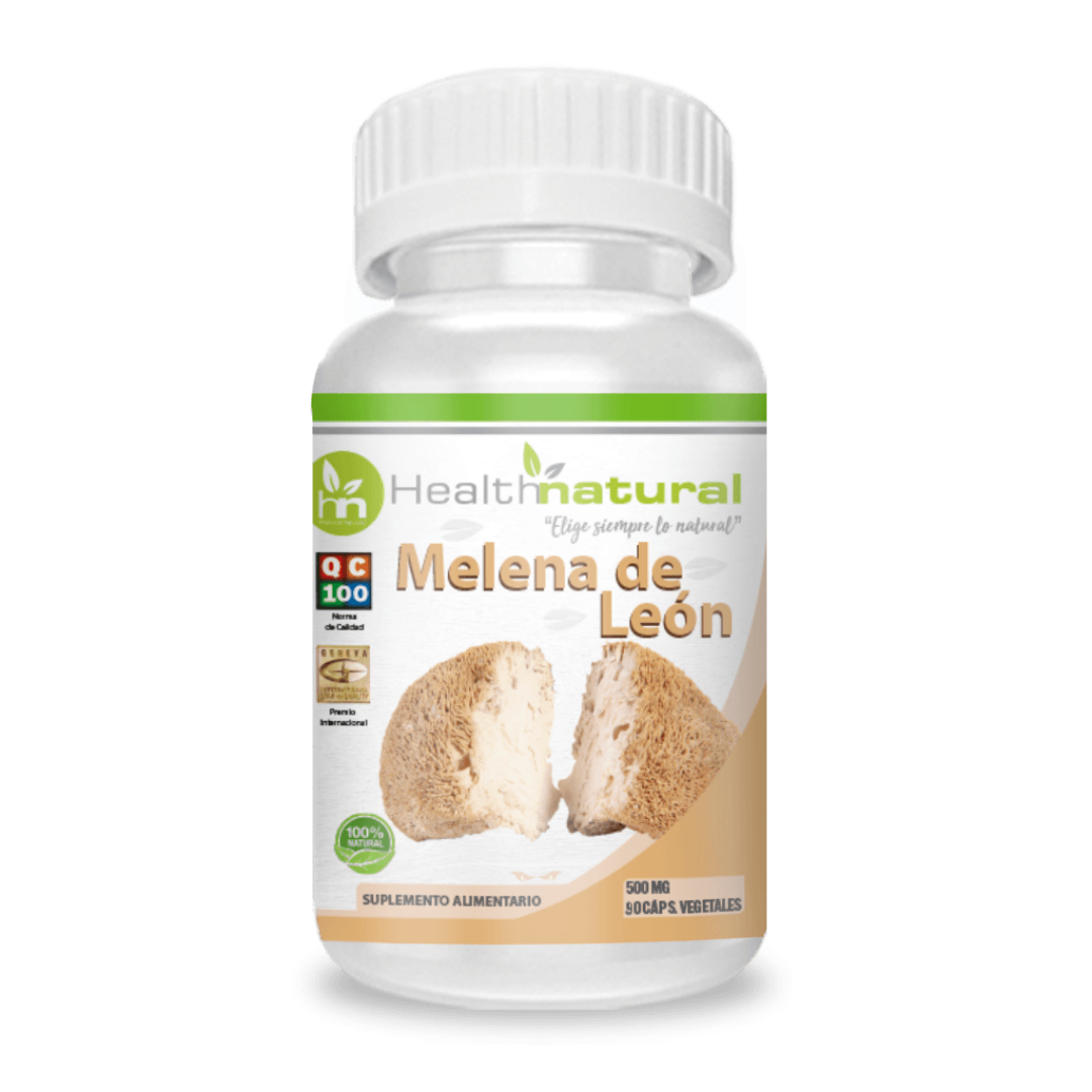 Melena de león 90 cápsulas Health Natural, 500 mg
