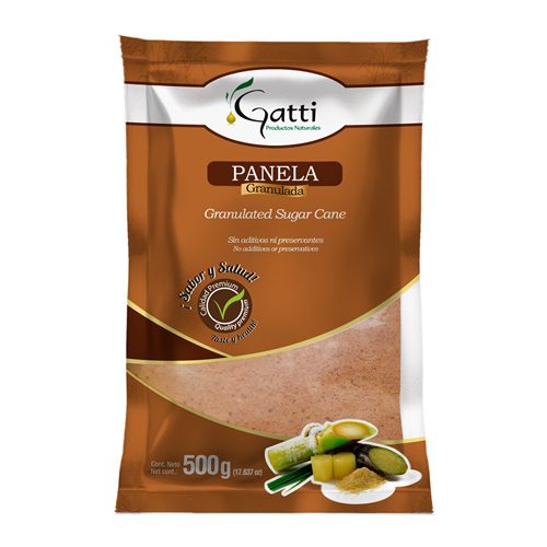 Panela granulada Gatti, 500 gr