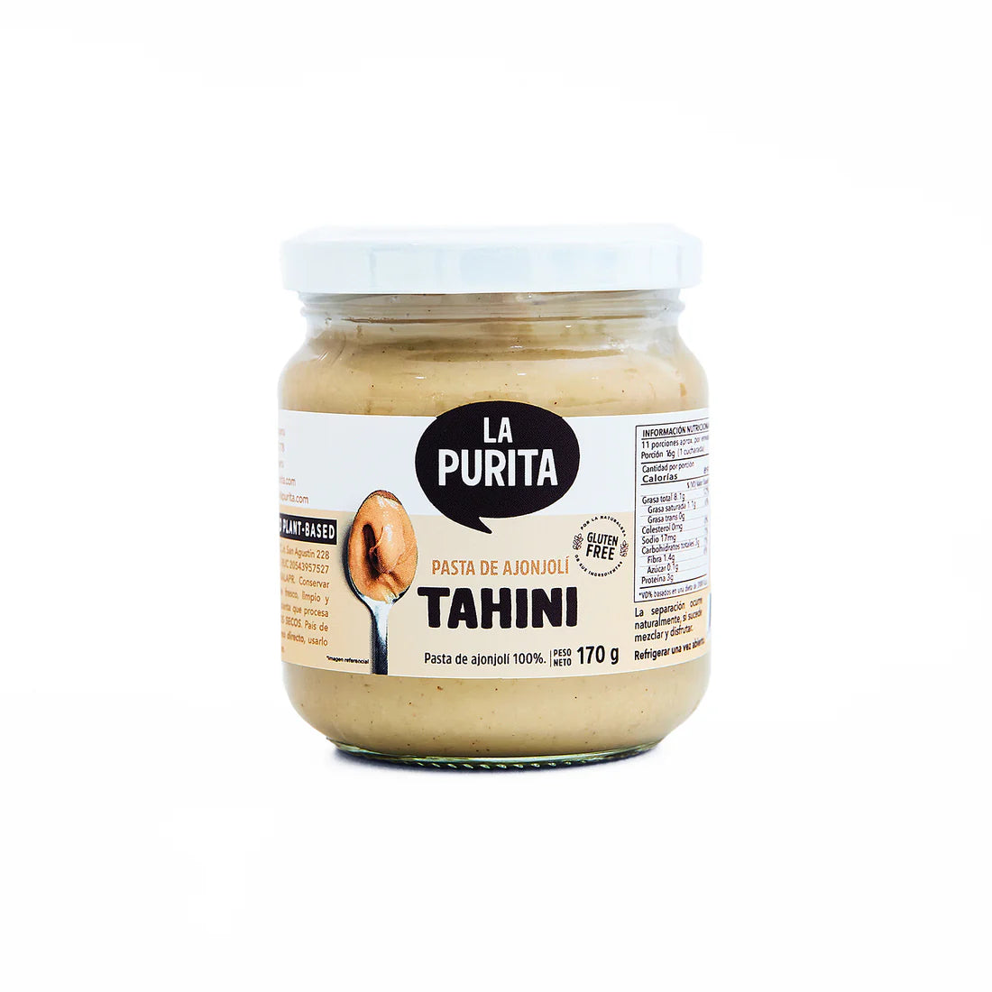 Tahini - Pasta de ajonjolí La Purita, 170 gr
