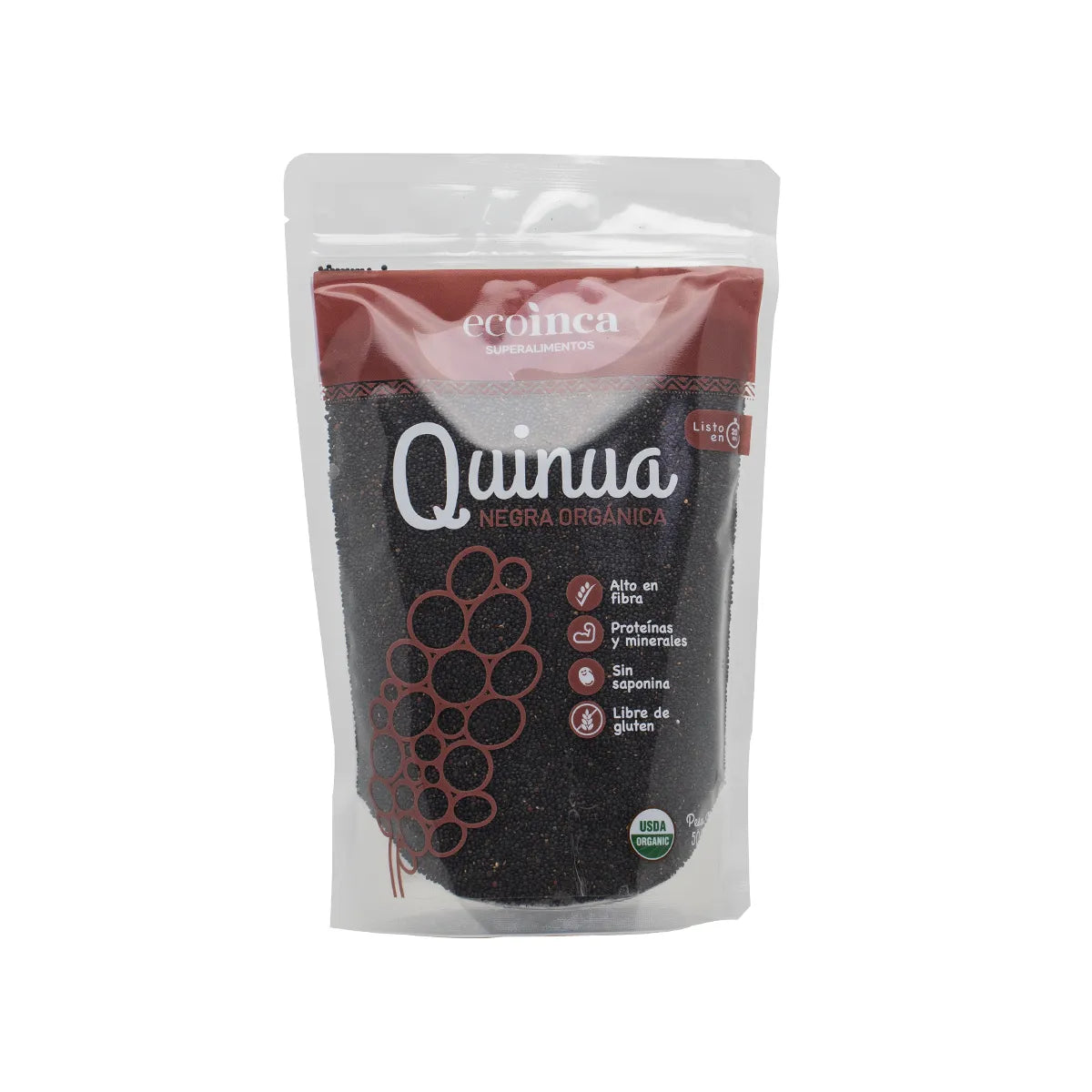 Quinua negra orgánica Ecoinca, 500 gr