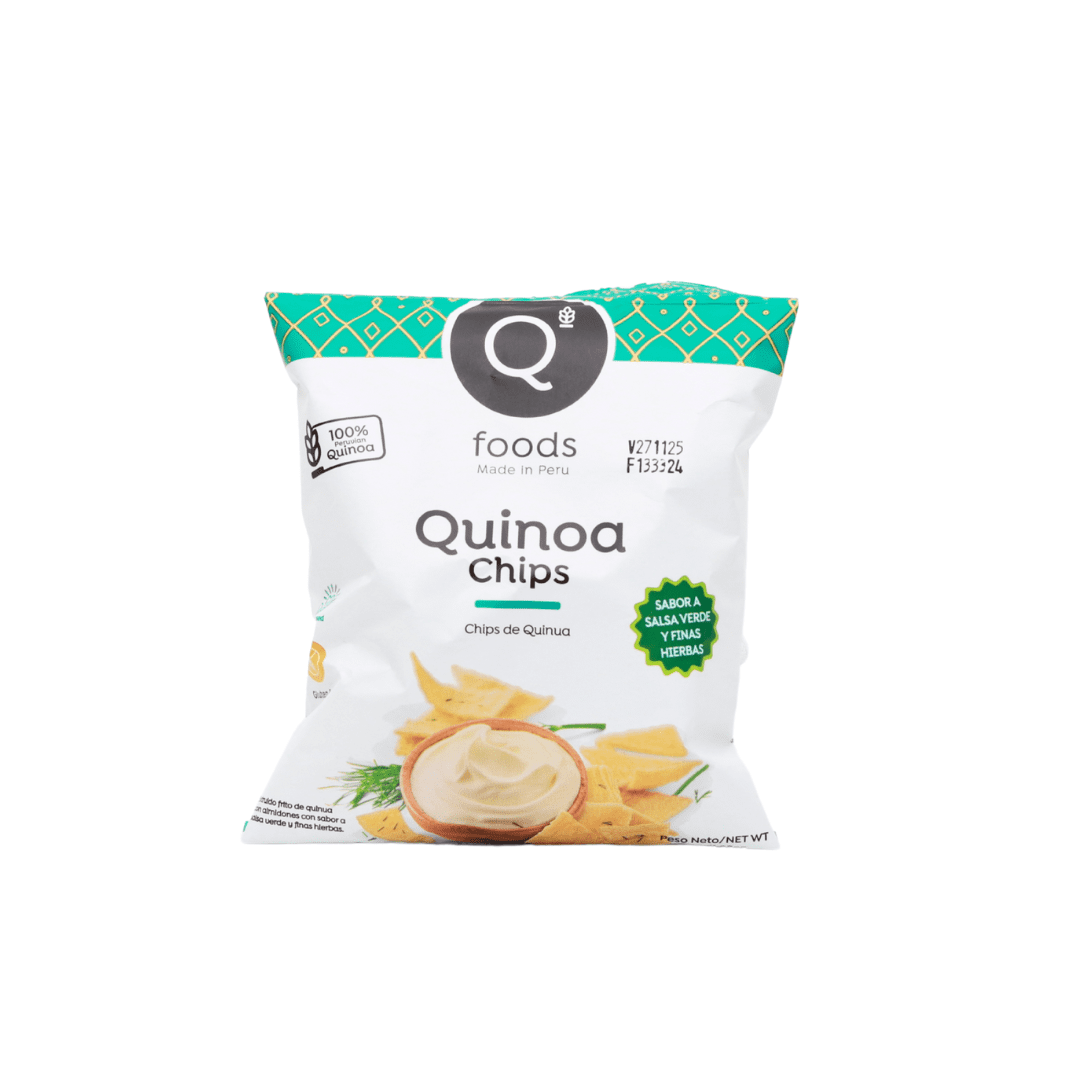 Chips de quinua sabor finas hierbas, QFoods