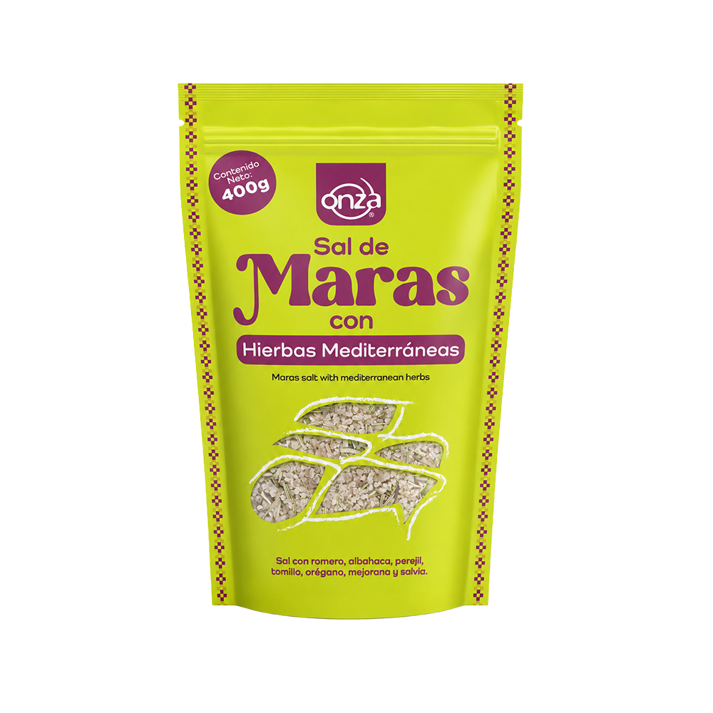 Sal de maras con hierbas mediterráneas Onza 400 gr