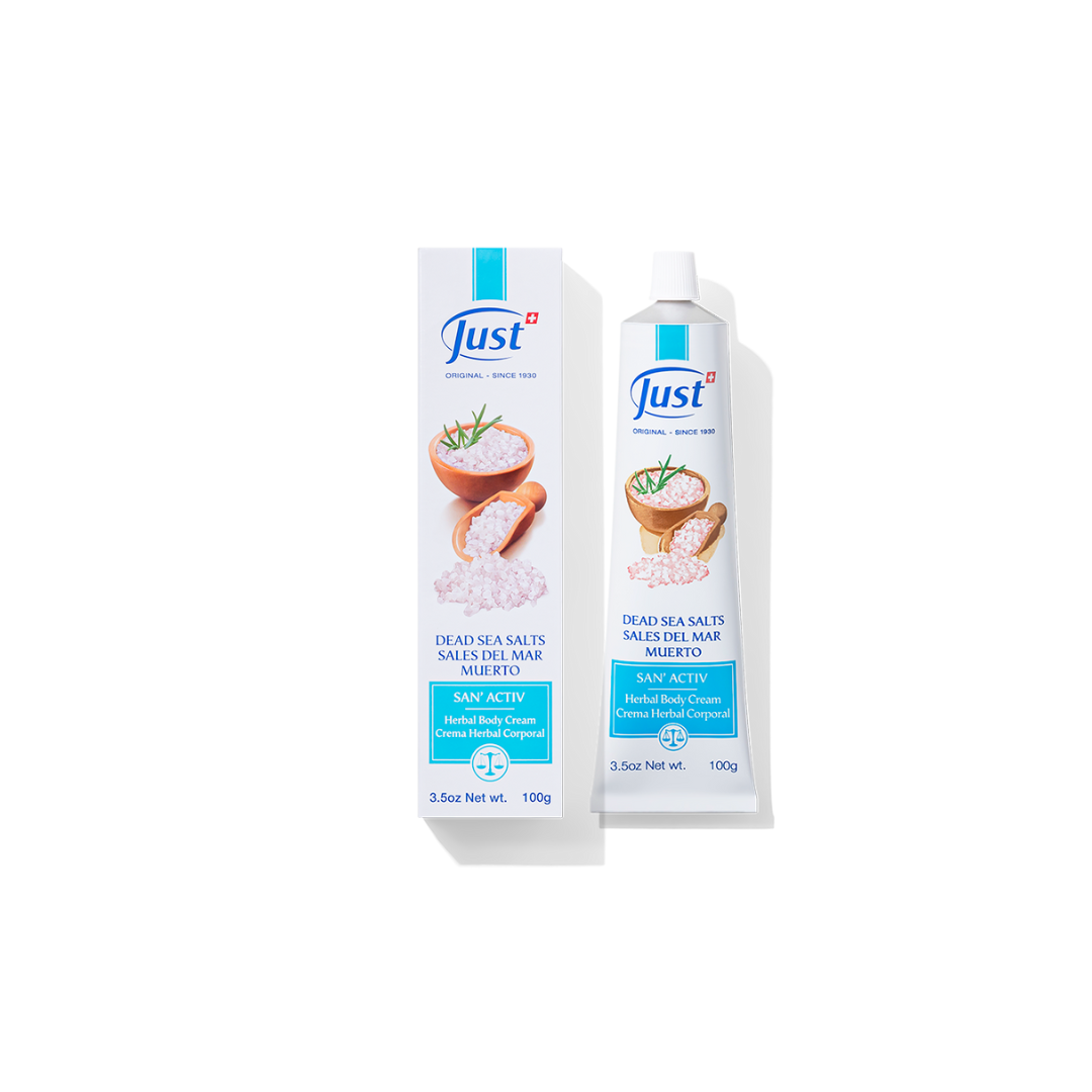 Crema san activ con sales del mar muerto Just, 100 gr
