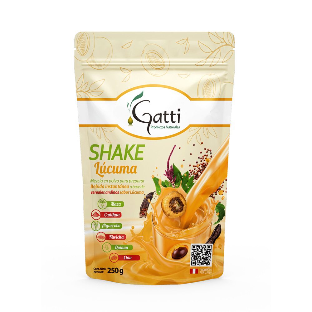 Shake de lúcuma Gatti, 250 gr