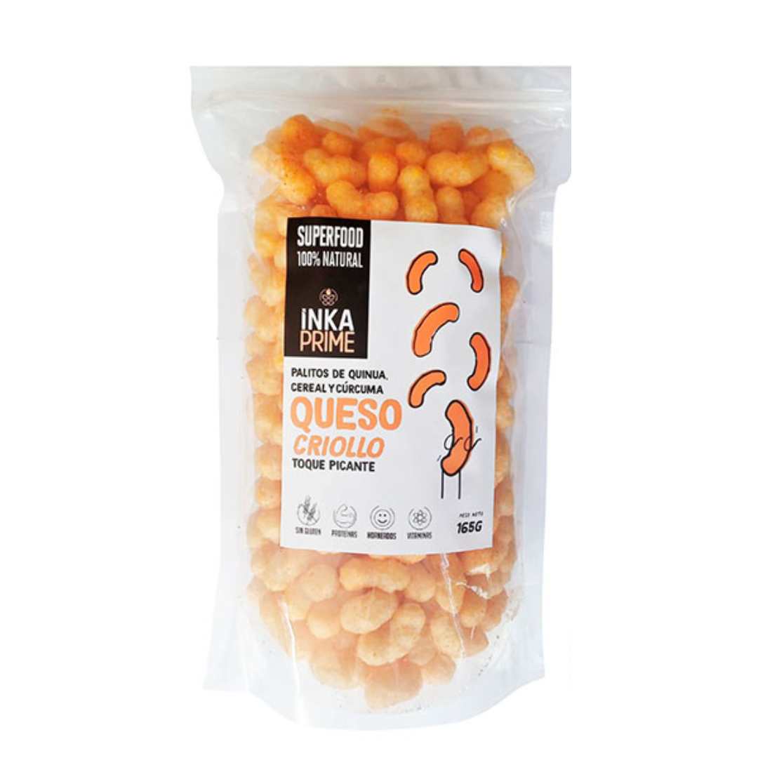 Snack de queso criollo Inka Prime, 165 gr