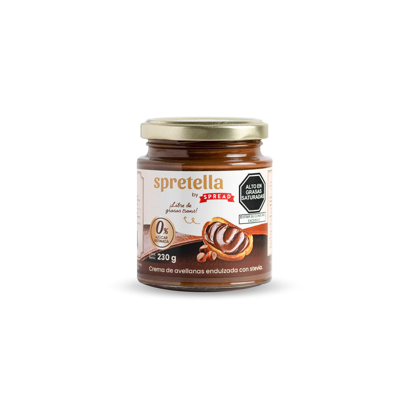 Crema de avellanas spretella Spread, 230 gr
