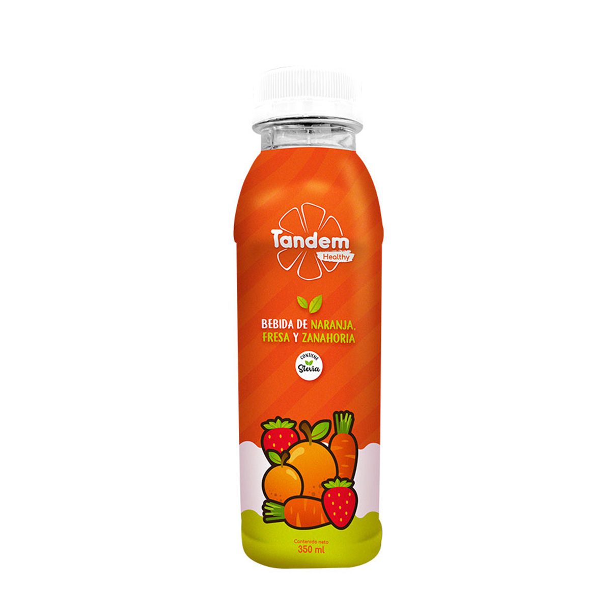 Tandem healthy naranja, fresa, zanahoria, 350 ml