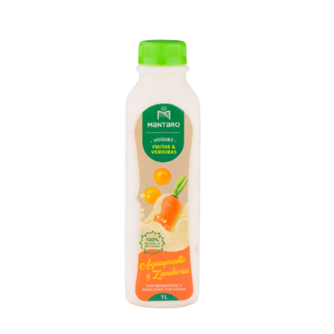 [SOLO RETIRO EN TIENDA] - Yogurt de aguaymanto y zanahoria Mantaro, 1 lt
