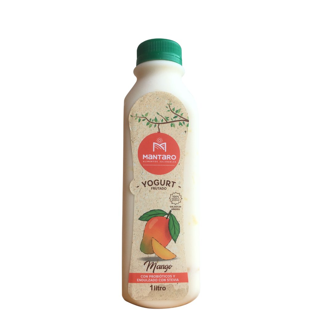 [SOLO RETIRO EN TIENDA] - Yogurt frutado de mango Mantaro, 1 lt