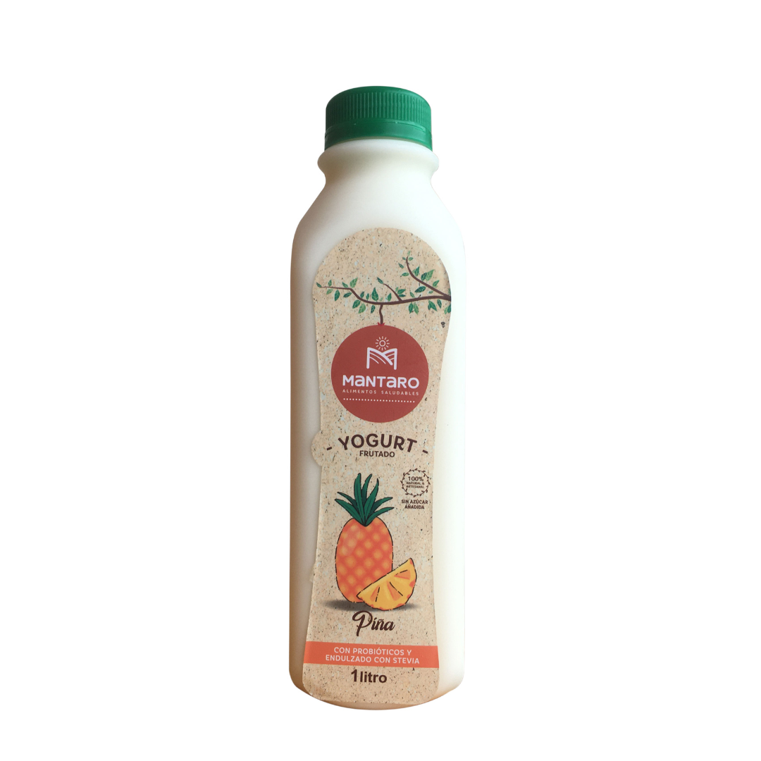 [SOLO RETIRO EN TIENDA] - Yogurt frutado de piña Mantaro, 1 lt