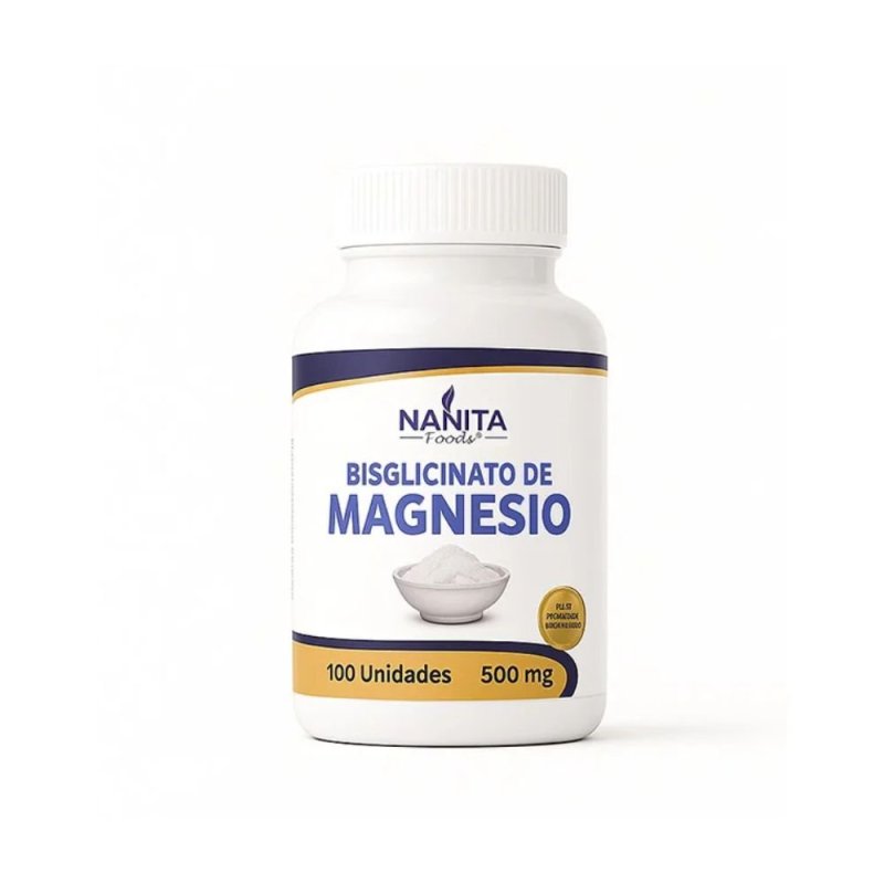 Bisglicinato de magnesio 100 cápsulas Nanita Foods
