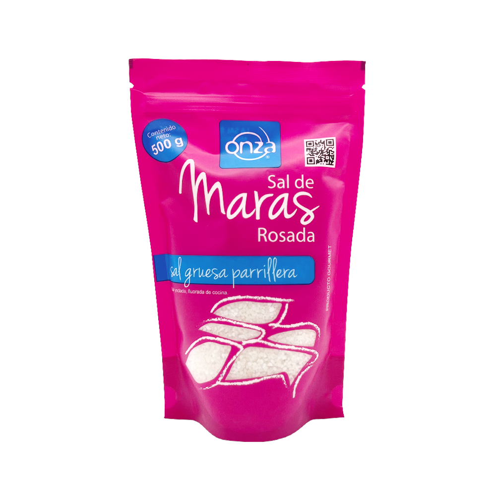 Sal de maras rosada gruesa Onza 500 gr